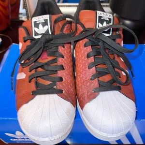 Burgundy Superstar Adidas